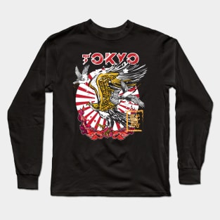 Eagle Japanese style. Long Sleeve T-Shirt